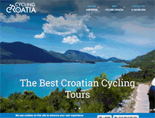 Tablet Screenshot of cyclingcroatia.com